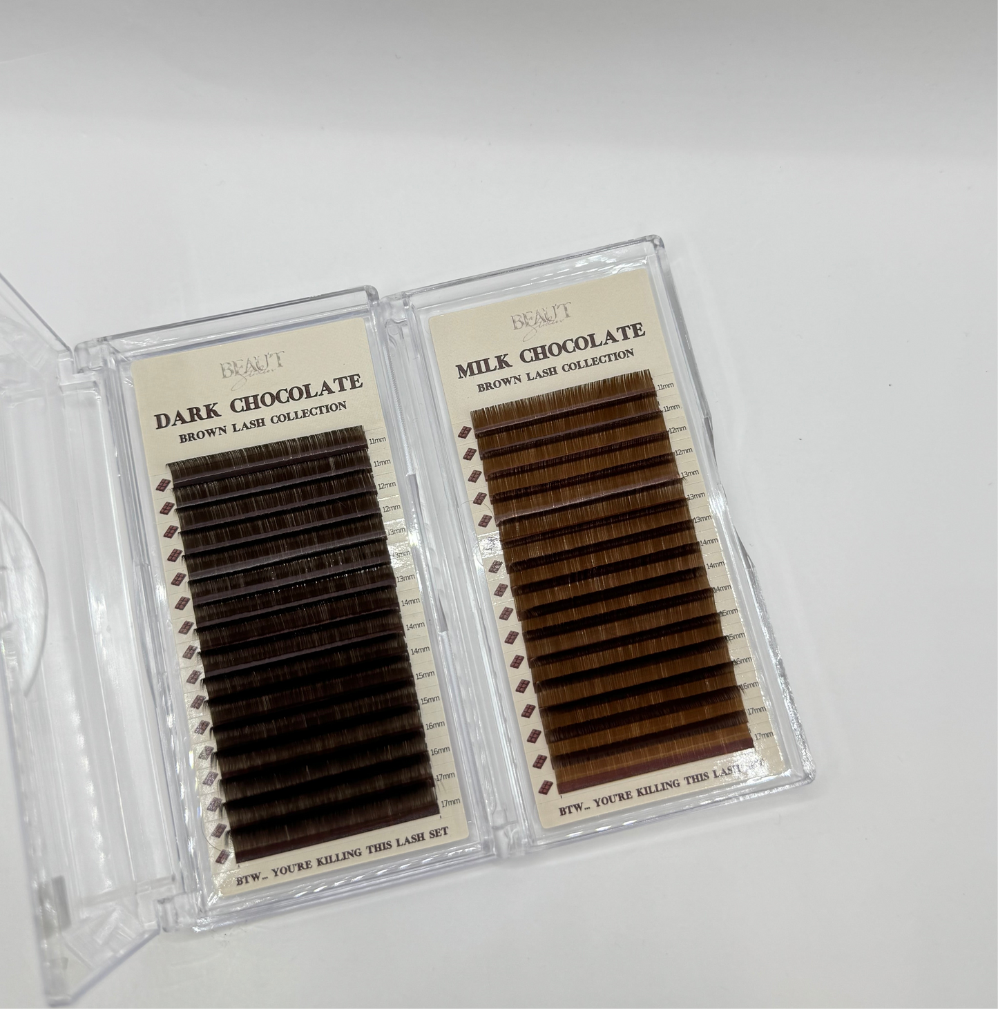 Mixed Brown Lash Trays