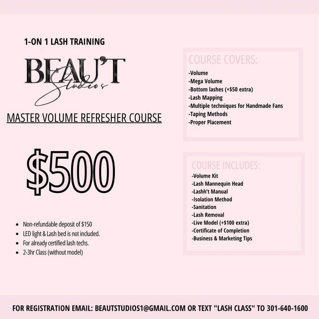 1-on-1 Lash Training